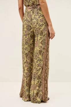 Ba&Sh PALI pantalón ancho € 195 AMARILLO Clearance