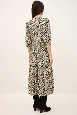 Ba&Sh PALMA vestido largo elegante ECRU New