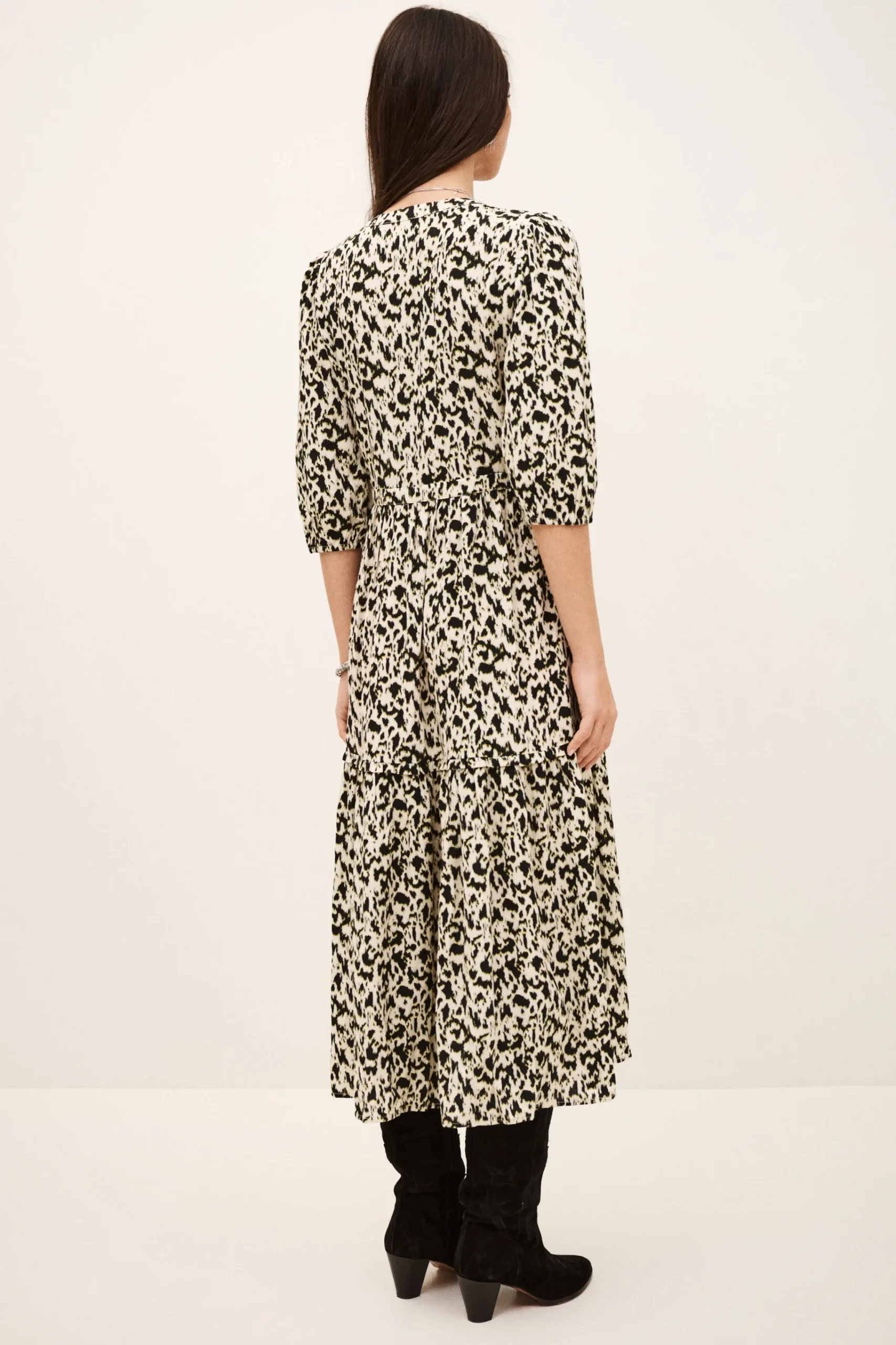 Ba&Sh PALMA vestido largo elegante ECRU New