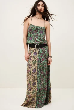Ba&Sh PAMELA top de tirantes VERDE