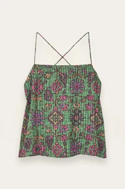 Ba&Sh PAMELA top de tirantes VERDE