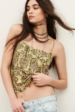 Ba&Sh PAMELA top de tirantes AMARILLO New