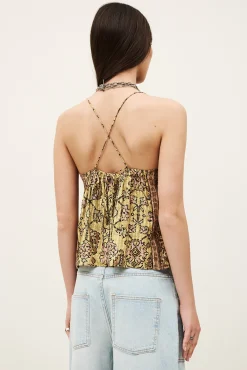 Ba&Sh PAMELA top de tirantes AMARILLO New