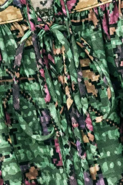 Ba&Sh PAMILA blusa ancha VERDE New