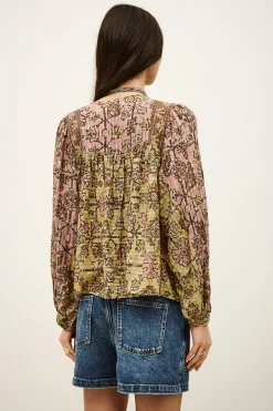 Ba&Sh PAMILA blusa ancha AMARILLO Discount
