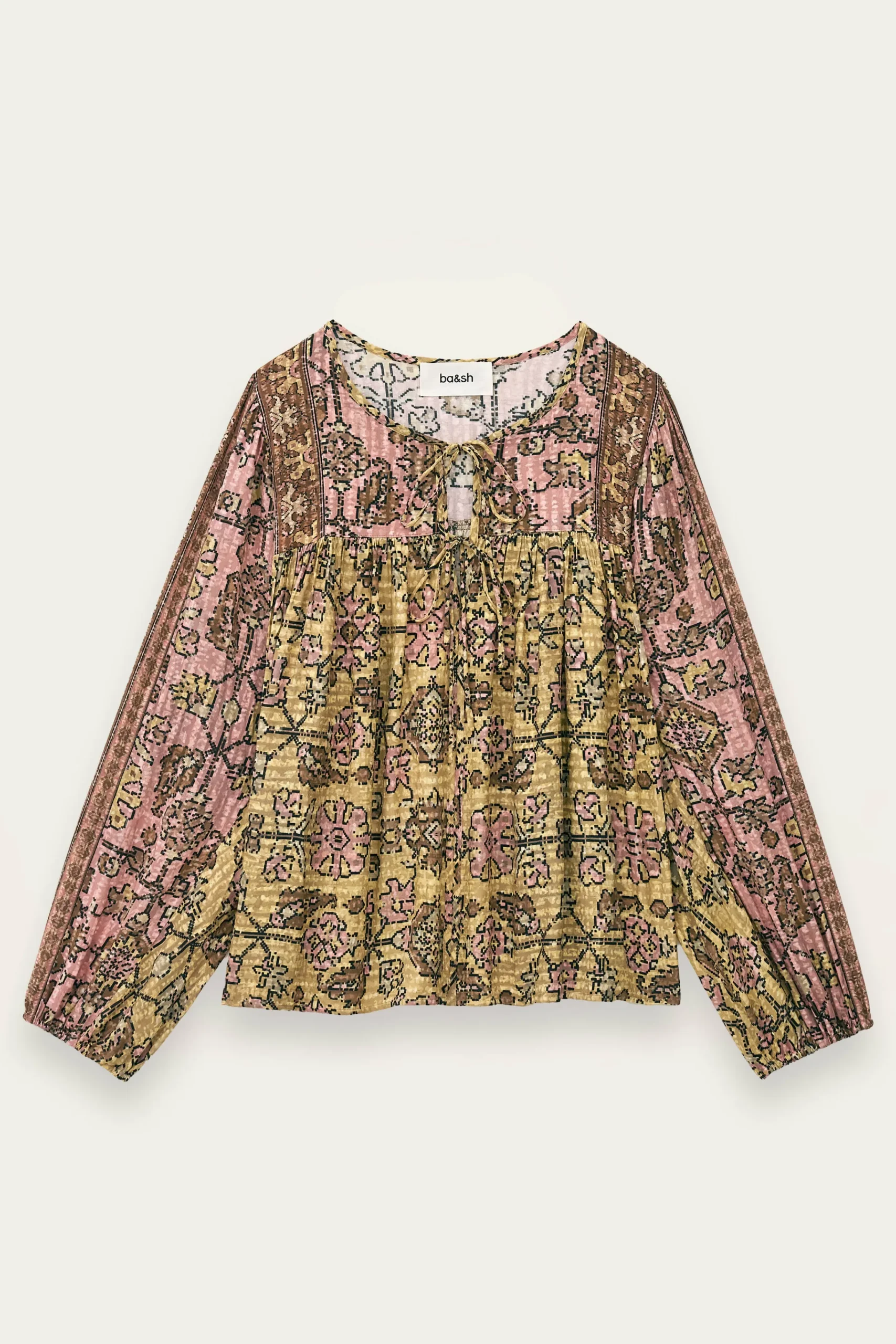 Ba&Sh PAMILA blusa ancha AMARILLO Discount