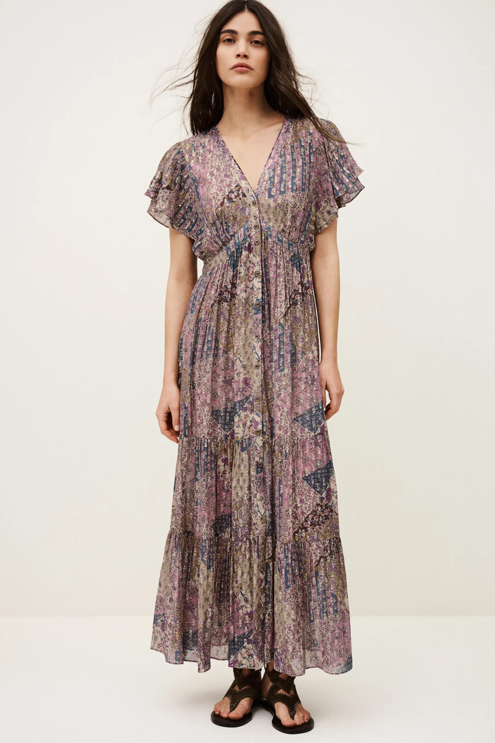 Ba&Sh PARETA vestido midi PINK Online