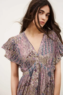 Ba&Sh PARETA vestido midi PINK Online