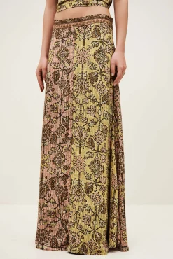 Ba&Sh PARIO falda midi AMARILLO