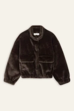 Ba&Sh PAROS chaqueta corta suelta MARRON New