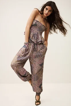 Ba&Sh PARSY pantalón ancho € 225 PINK New