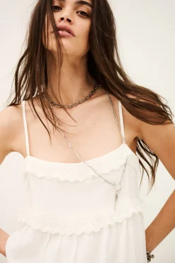 Ba&Sh PENNY vestido midi elegante ECRU Discount
