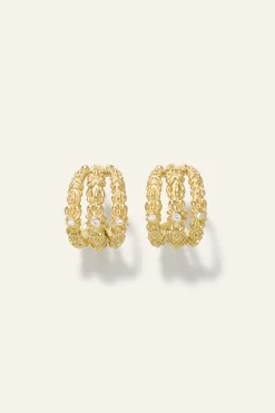 Ba&Sh PERRINE pendientes de circonita ORO Best