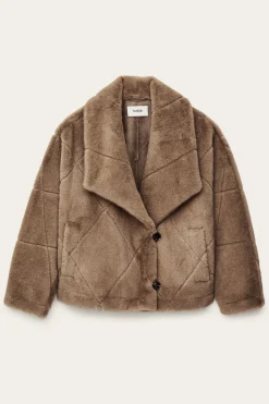Ba&Sh PINIE faux fur coat GRIS Sale