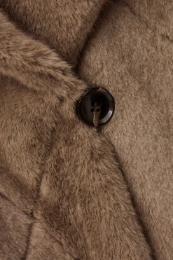 Ba&Sh PINIE faux fur coat GRIS Sale