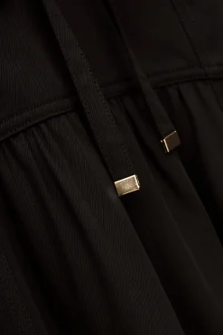 Ba&Sh PONIA falda midi talle NEGRO Sale