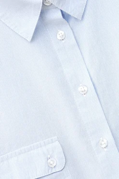 Ba&Sh PORZIA camisa ancha de rayas AZUL Outlet