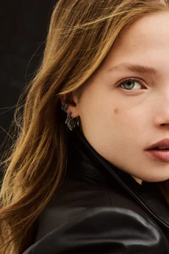 Ba&Sh PRUNE earcuff de plata GRIS Sale