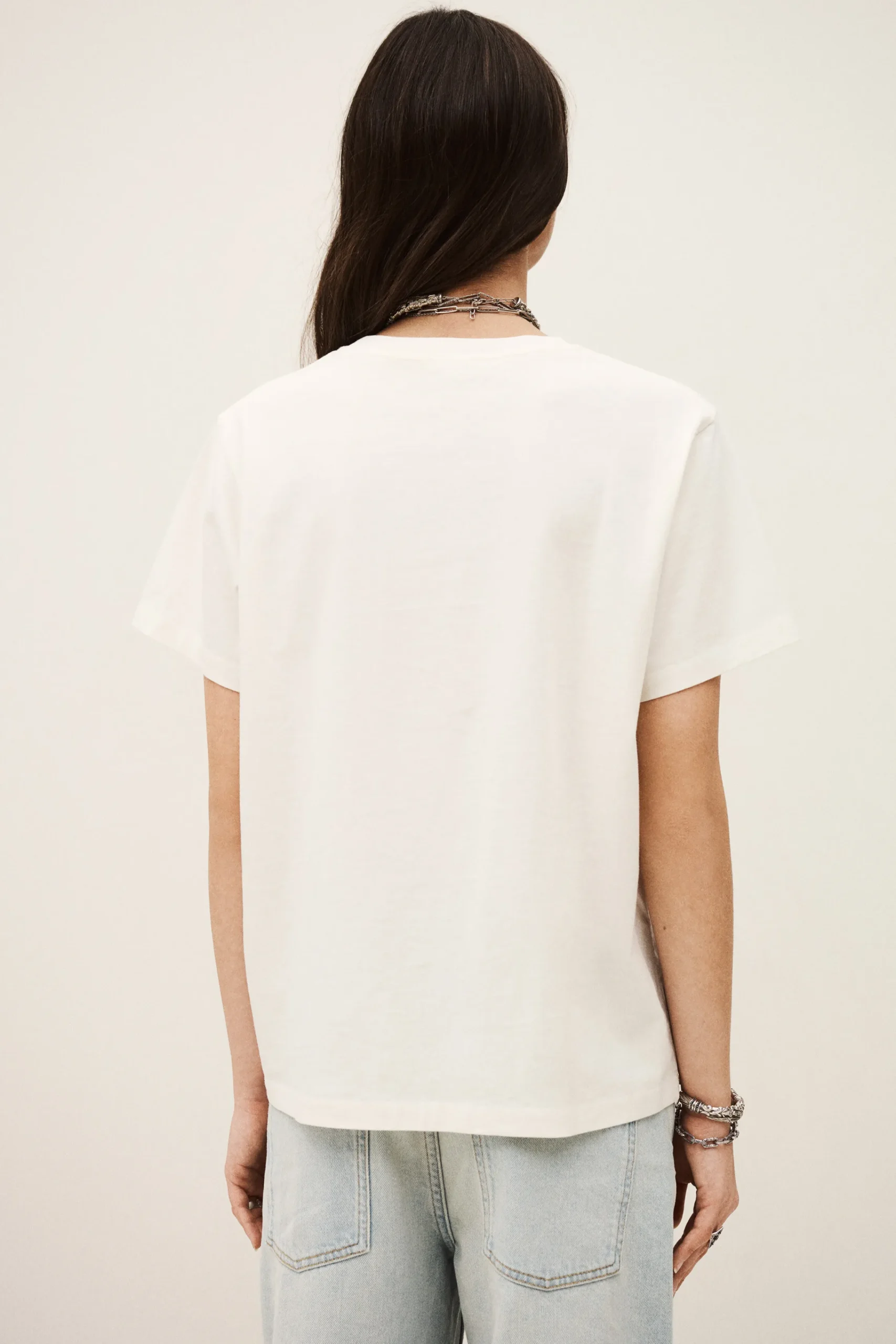Ba&Sh RALFA camiseta de cuello redondo ECRU Outlet