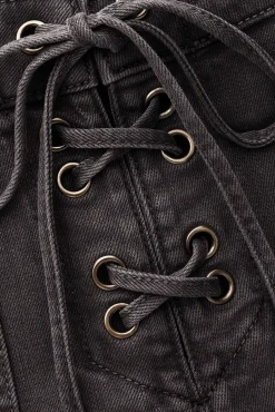 Ba&Sh RENO pantalón corto vaquero de talle alto € 165 GRIS