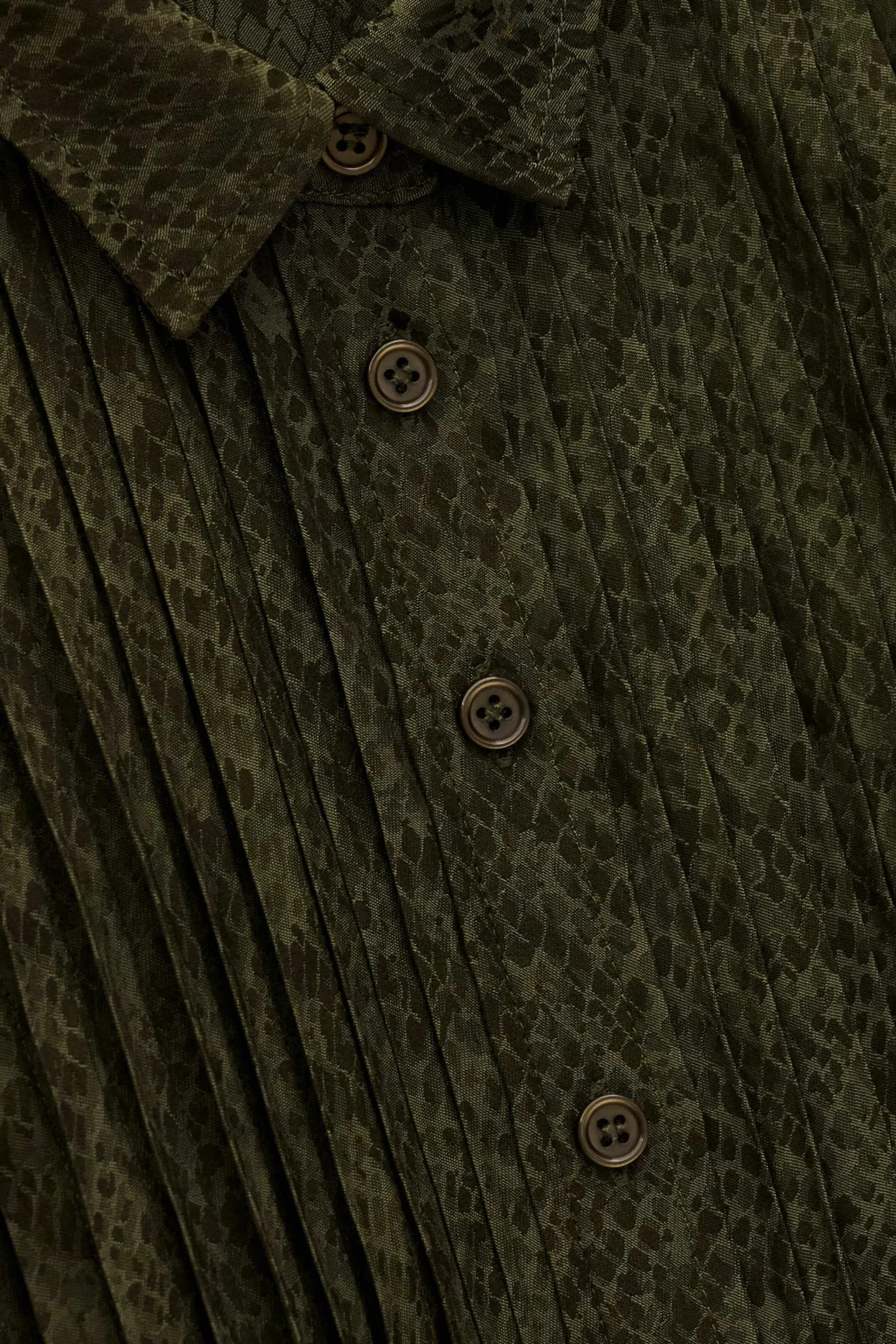 Ba&Sh RIATA camisa estampada VERDE New