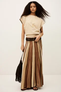 Ba&Sh RIMA falda larga NEGRO Outlet
