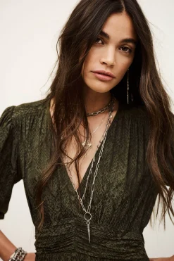 Ba&Sh ROMEA vestido corto estampado VERDE Online