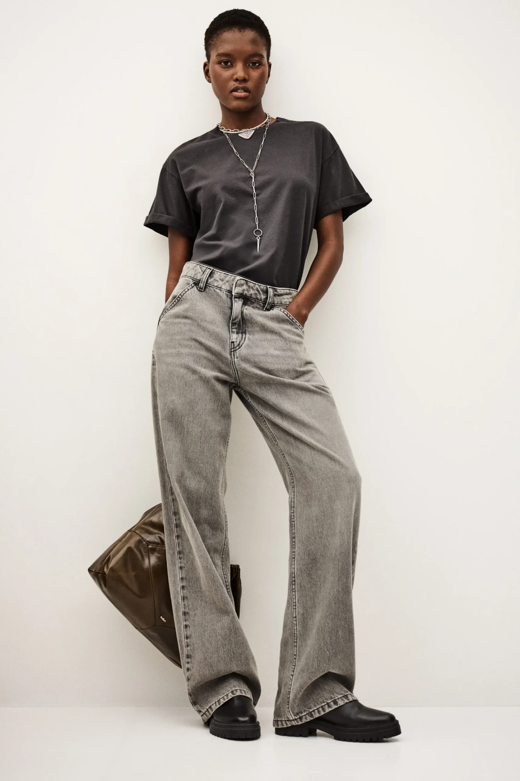 Ba&Sh ROSIE top de manga corta GRIS New