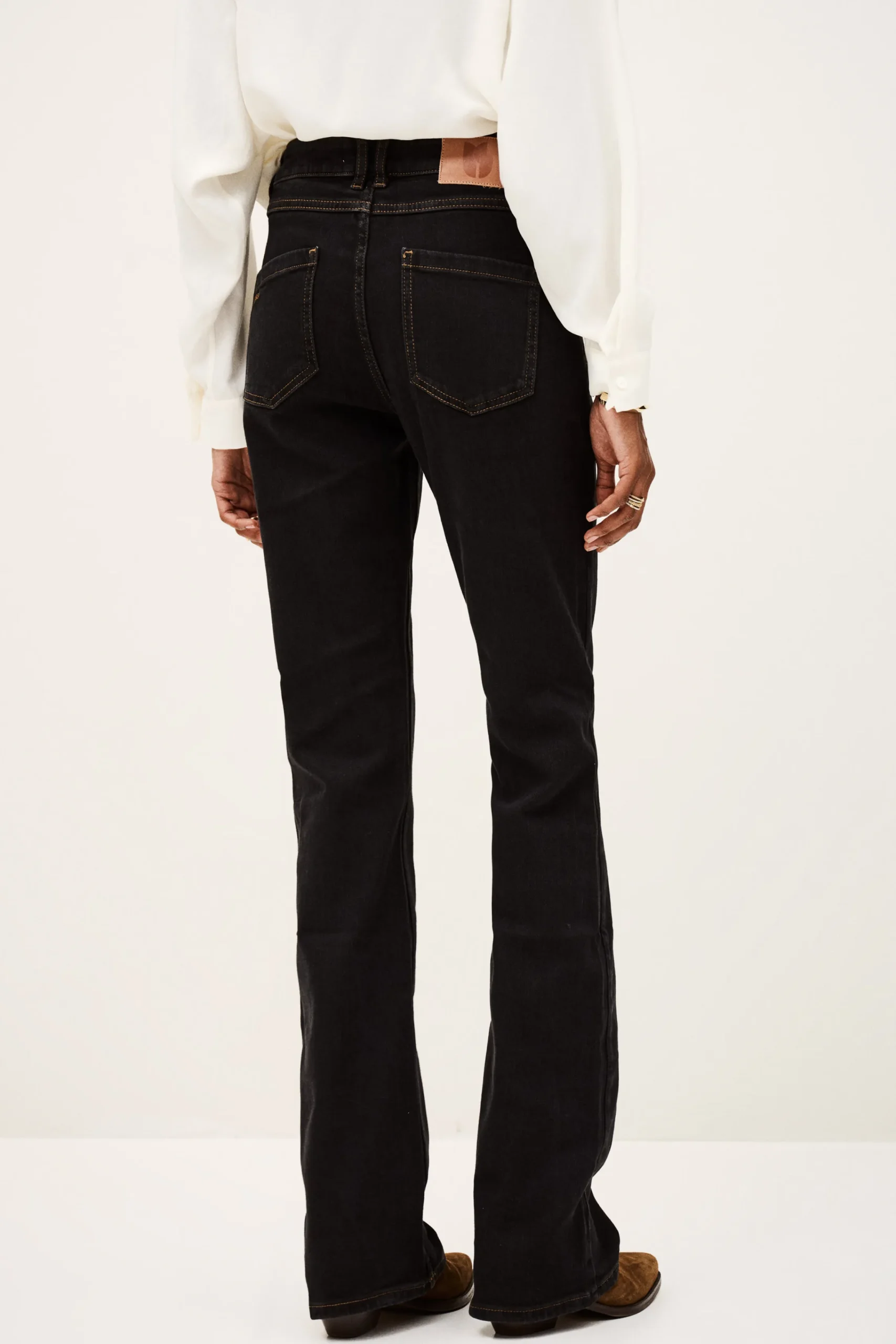 Ba&Sh ROSS vaqueros acampanados NEGRO New