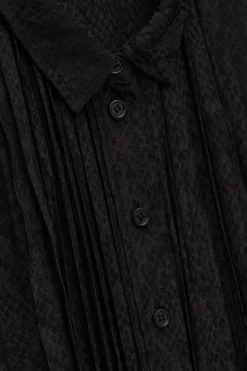 Ba&Sh ROSYNA vestido camisero corto NEGRO Best