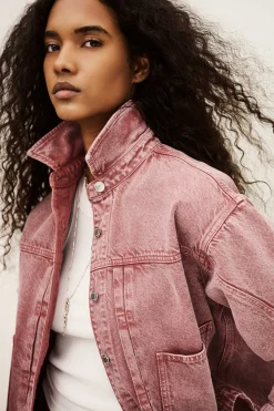 Ba&Sh RUNO chaqueta vaquera PINK Online
