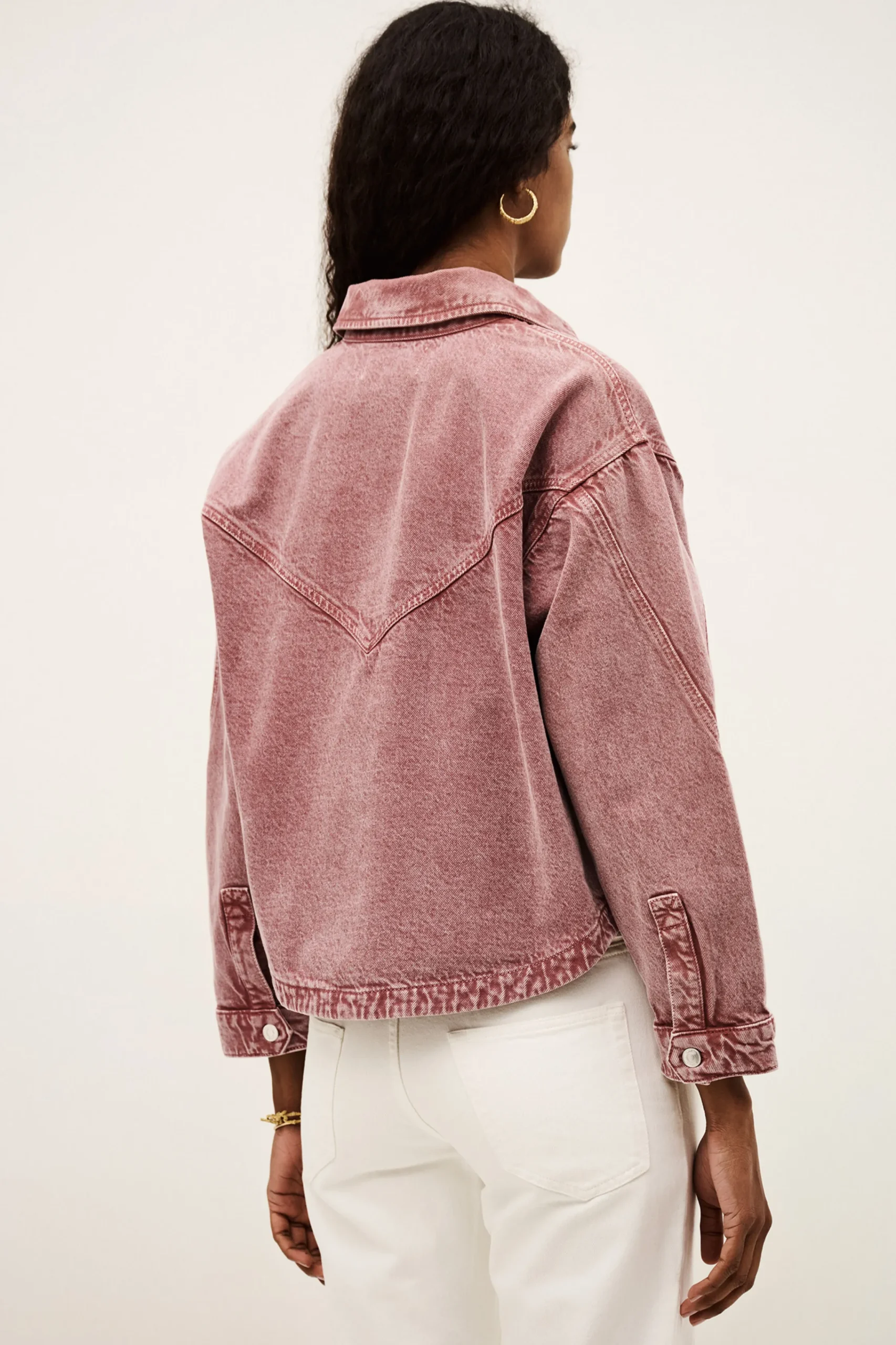 Ba&Sh RUNO chaqueta vaquera PINK Online