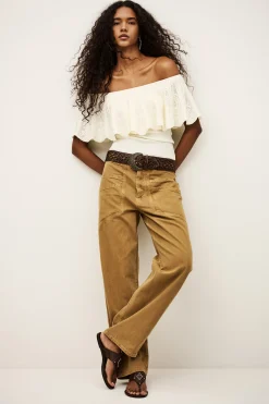 Ba&Sh SALDA top con hombros descubiertos ECRU Sale