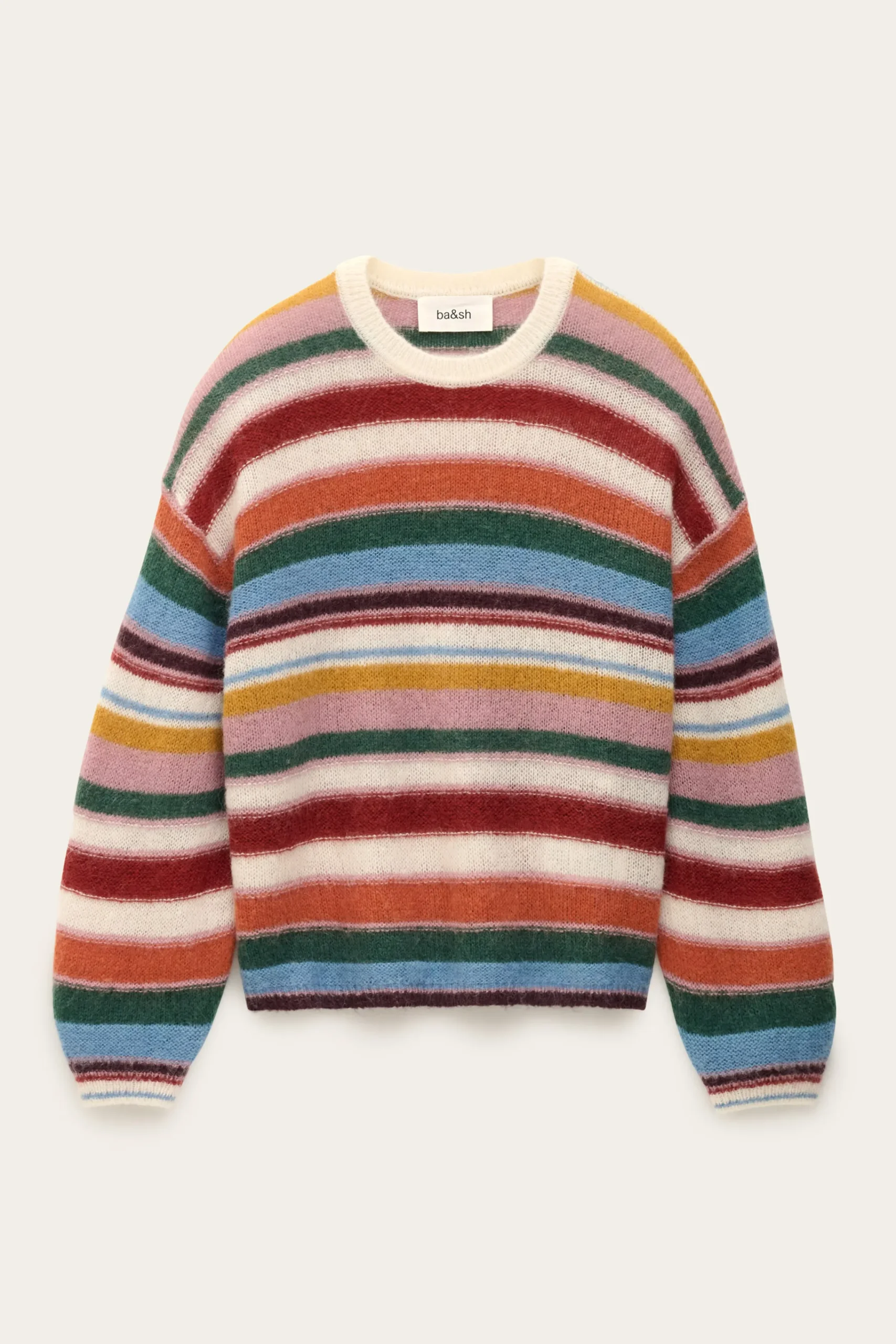 Ba&Sh SERENA suéter de rayas oversize € 35 NEGRO Clearance