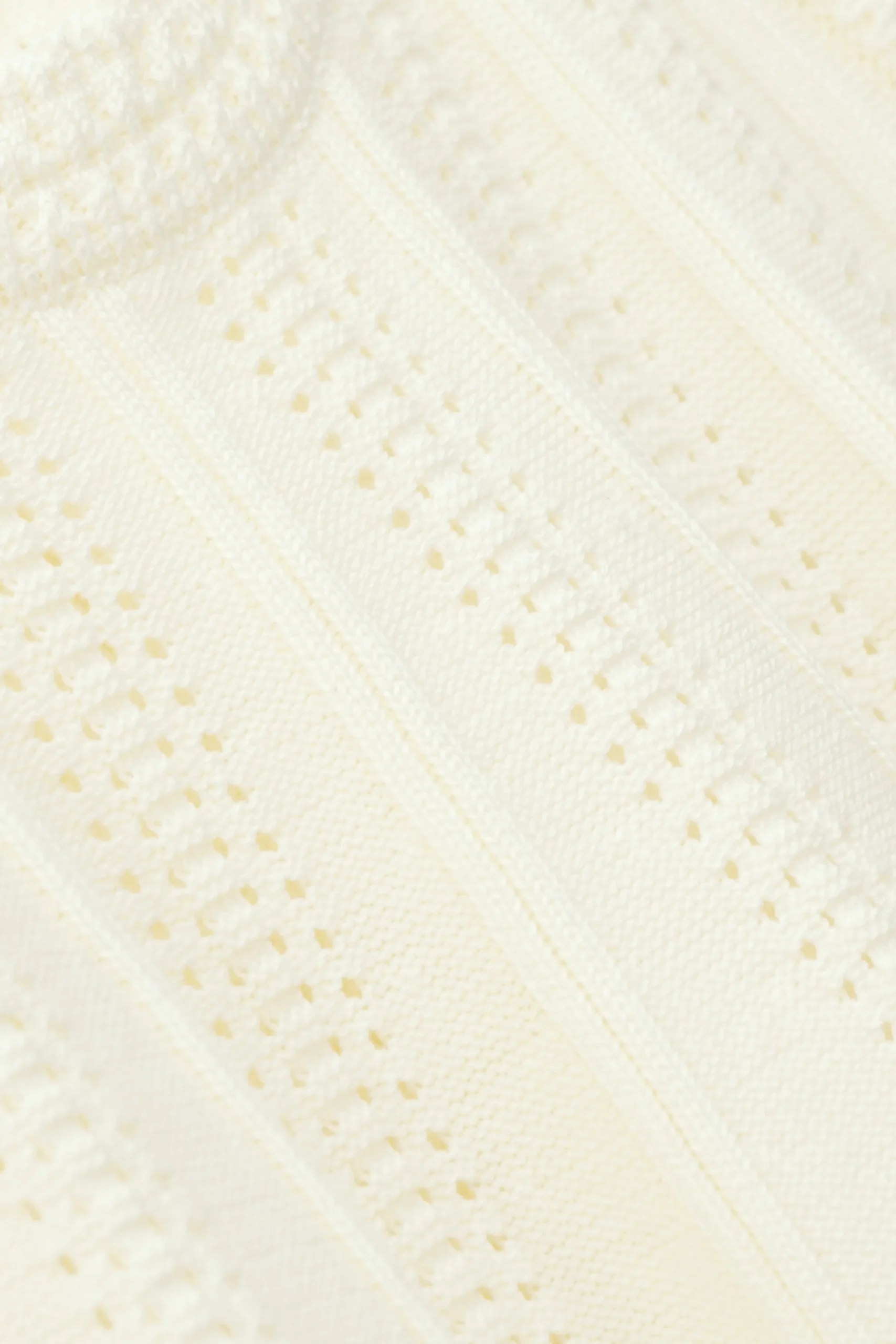 Ba&Sh SERRES openwork knit tank top ECRU
