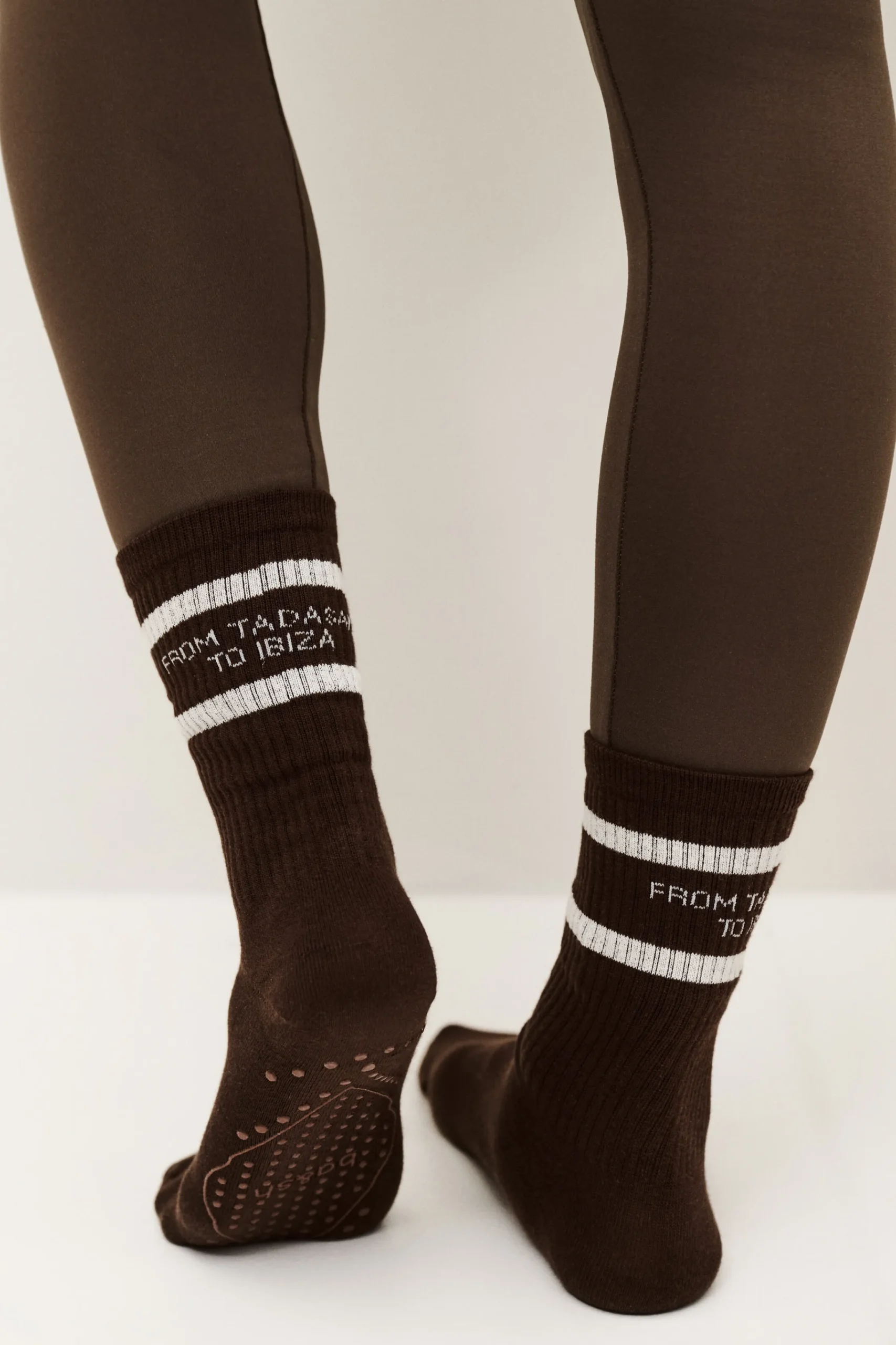 Ba&Sh SHAN High cotton socks MARRON New