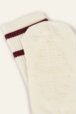 Ba&Sh SHAN High cotton socks ECRU Online