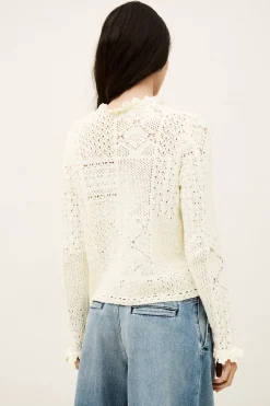 Ba&Sh SORIA cárdigan de punto € 95 ECRU Clearance