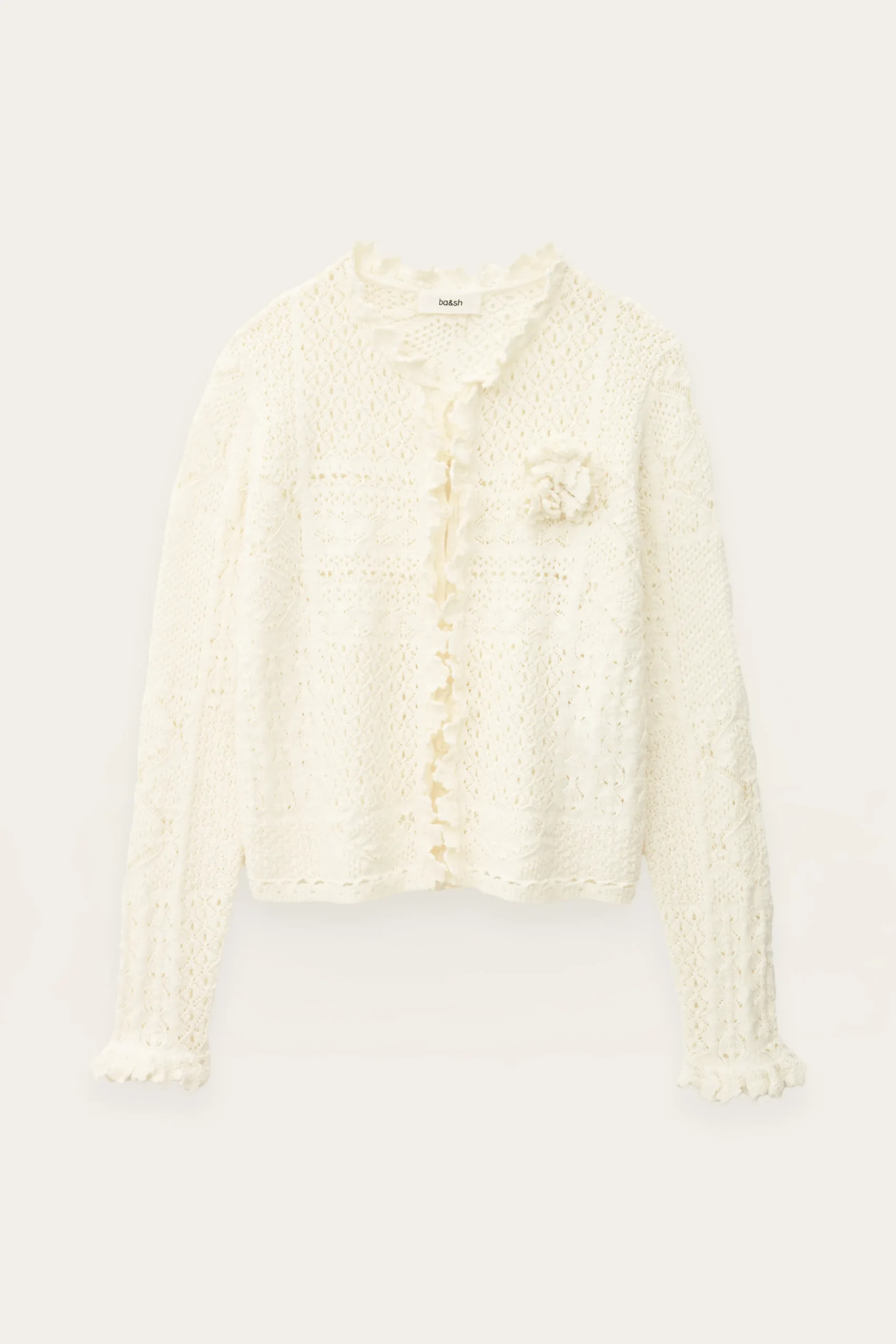 Ba&Sh SORIA cárdigan de punto € 95 ECRU Clearance