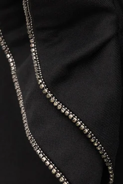 Ba&Sh SWENIA top con volantes superpuestos NEGRO Outlet