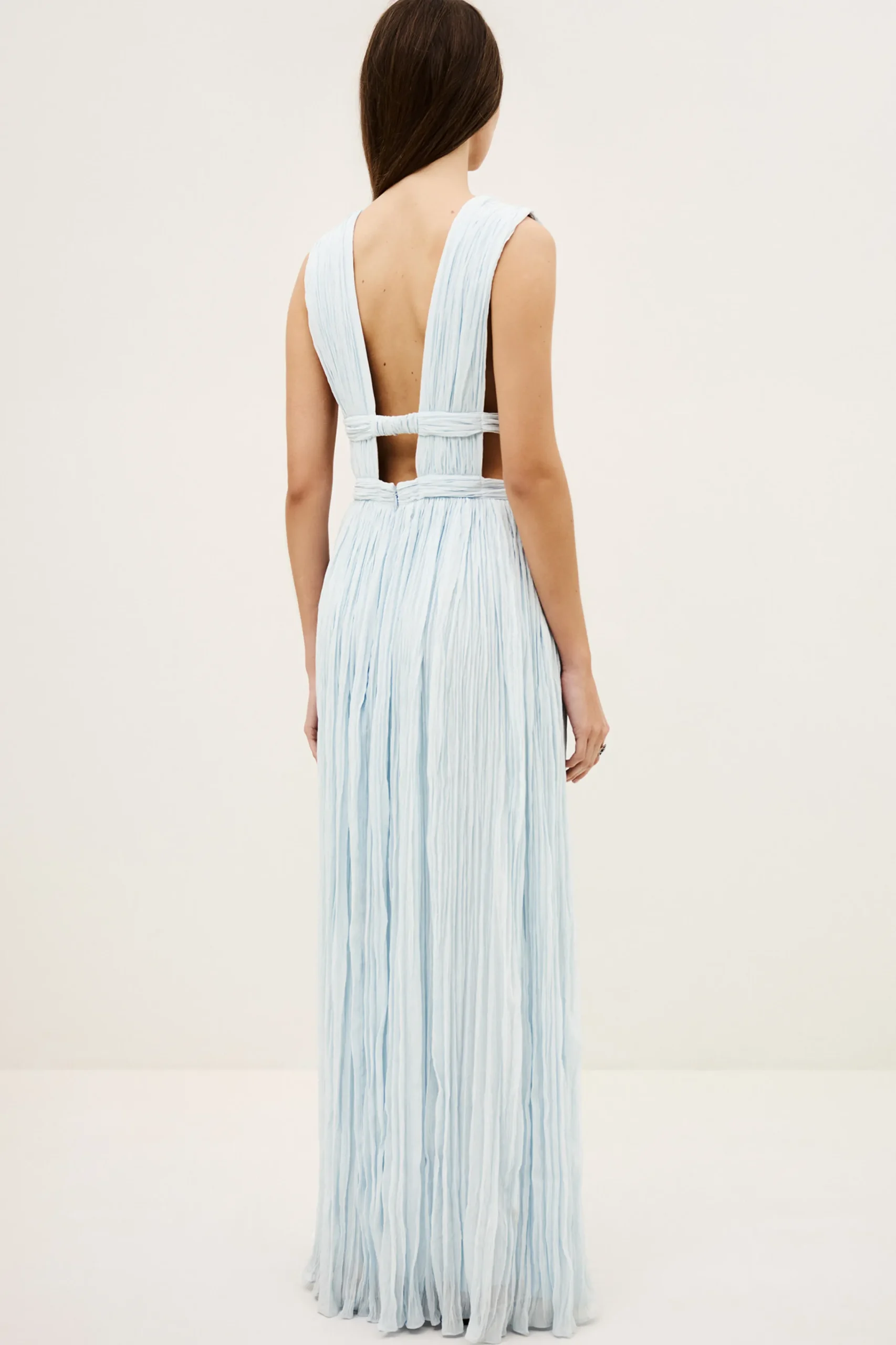 Ba&Sh TANIA vestido largo AZUL Outlet