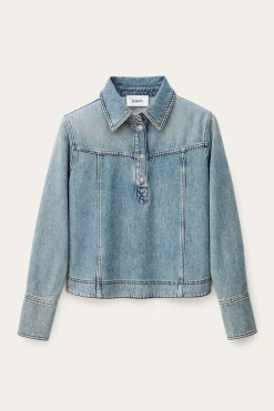 Ba&Sh TAVY TOP AZUL Outlet
