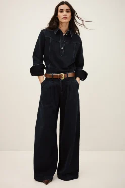 Ba&Sh TAVY TOP AZUL Sale