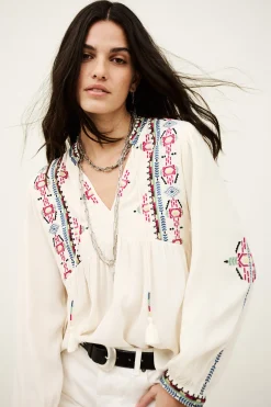 Ba&Sh TILT BLOUSE ECRU