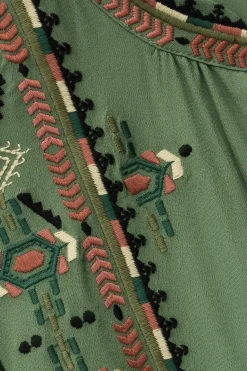 Ba&Sh TILT BLOUSE VERDE Clearance