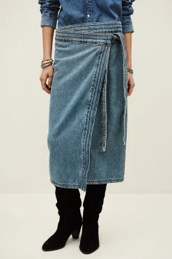 Ba&Sh TIMY SKIRT AZUL Sale