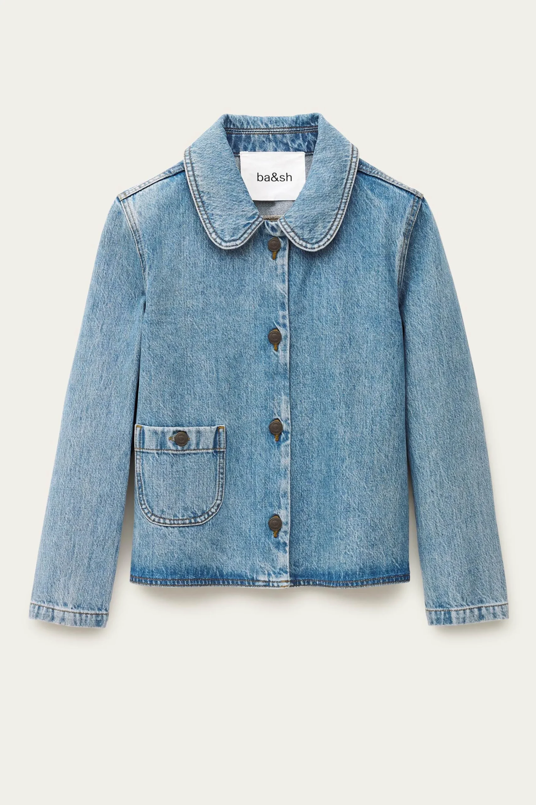 Ba&Sh TINY chaqueta de manga tres cuartos AZUL Outlet