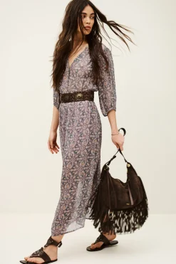 Ba&Sh TIZIA vestido midi AZUL Discount