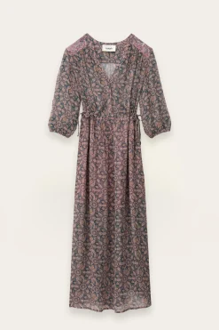 Ba&Sh TIZIA vestido midi AZUL Discount