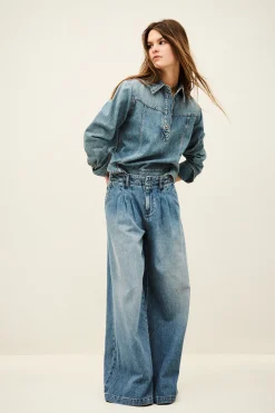 Ba&Sh TOBY JEAN AZUL Clearance